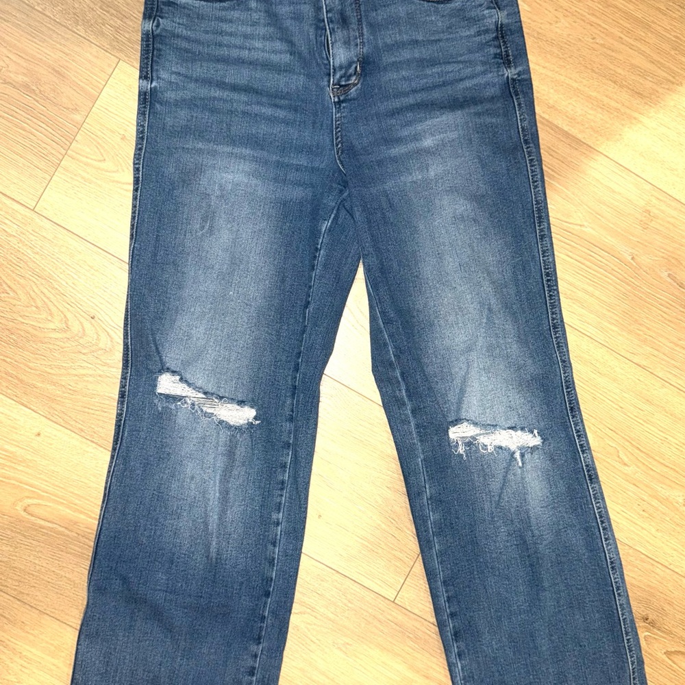 Judy Blue Straight Leg Women’s Jeans Distressed Medium Wash Stretch Size 9/29